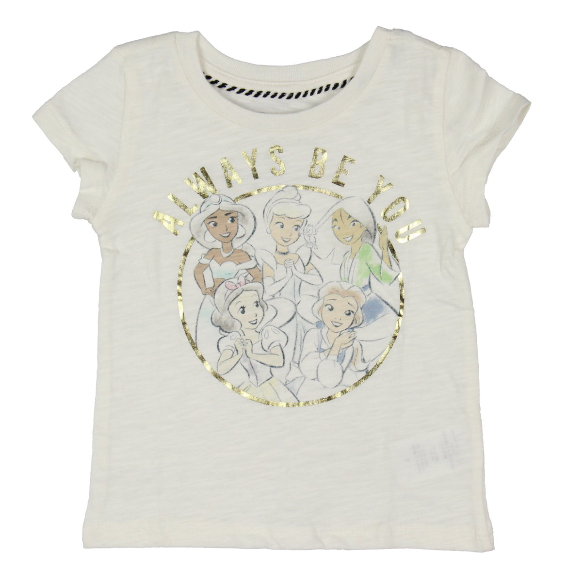 Disney Princess Toddler Girls' Always Be Yourself Sketch Design T-Shirt