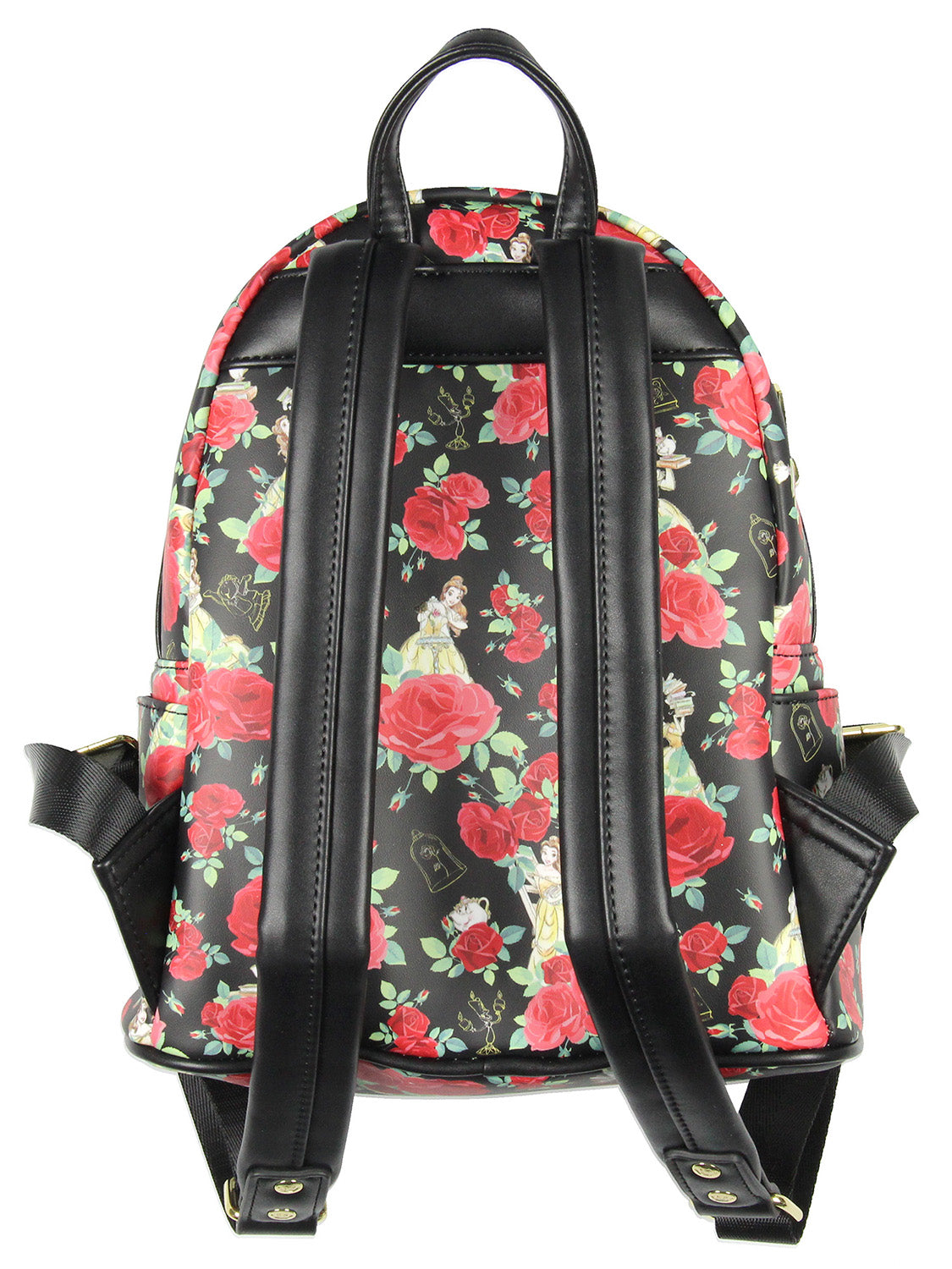 Loungefly Disney Beauty And The Beast Belle Roses Mini Backpack 10.5"