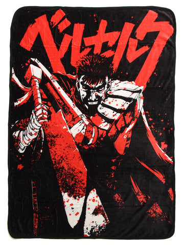 Berserk Anime Guts Character Soft Plush Fleece Throw Blanket 45" x 60"