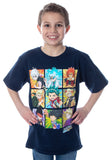 Beyblade Burst Boys' Spinner Tops Graphic Character Grid T-Shirt