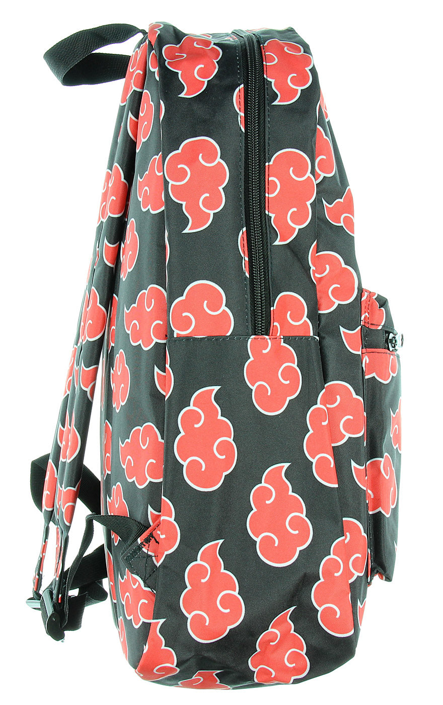 Naruto Shippuden Akatsuki Red Clouds All Over Print School Travel Laptop Backpack 17"