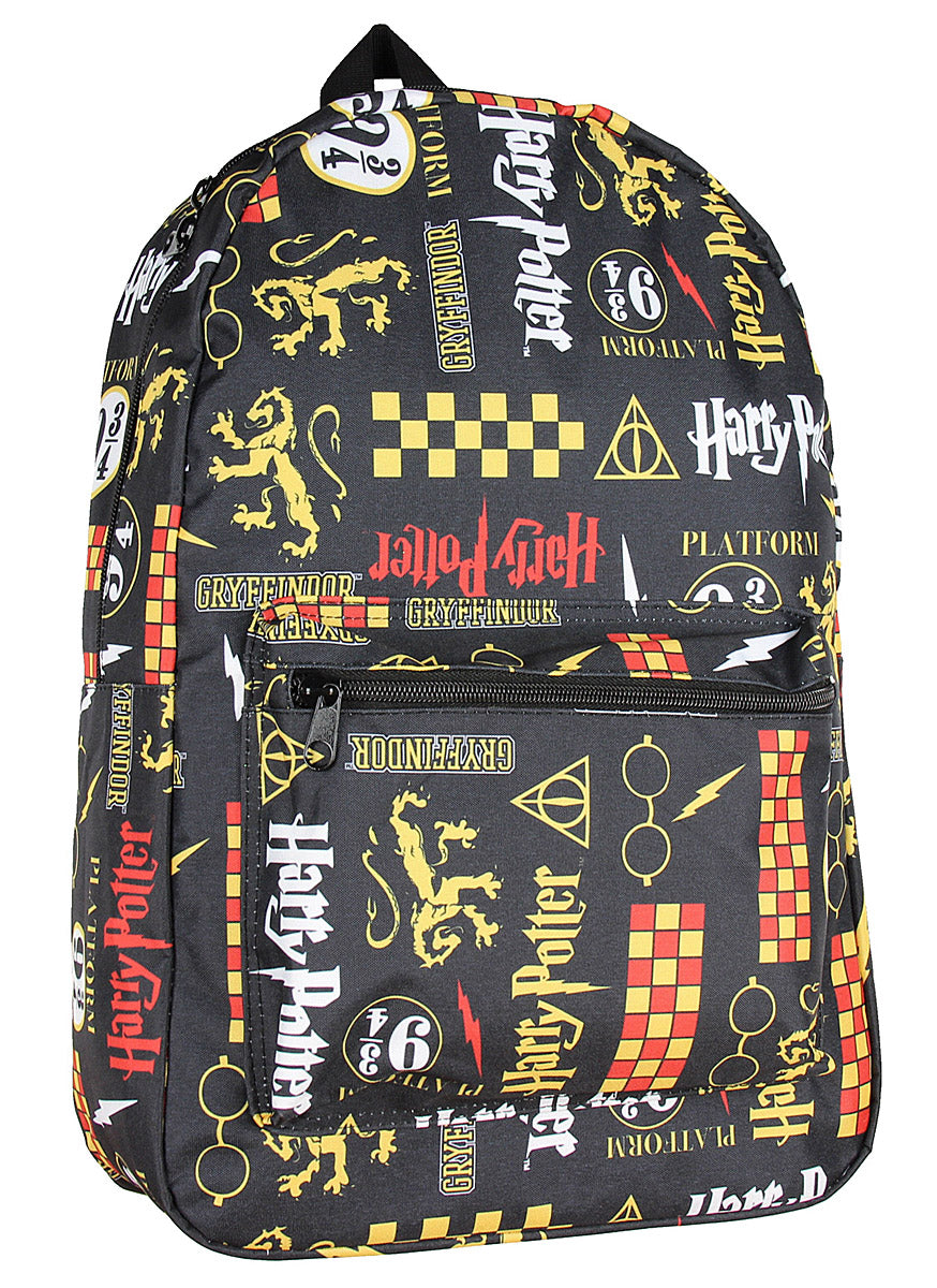 Wizarding World of Harry Potter Gryffindor Hogwarts School Laptop Backpack