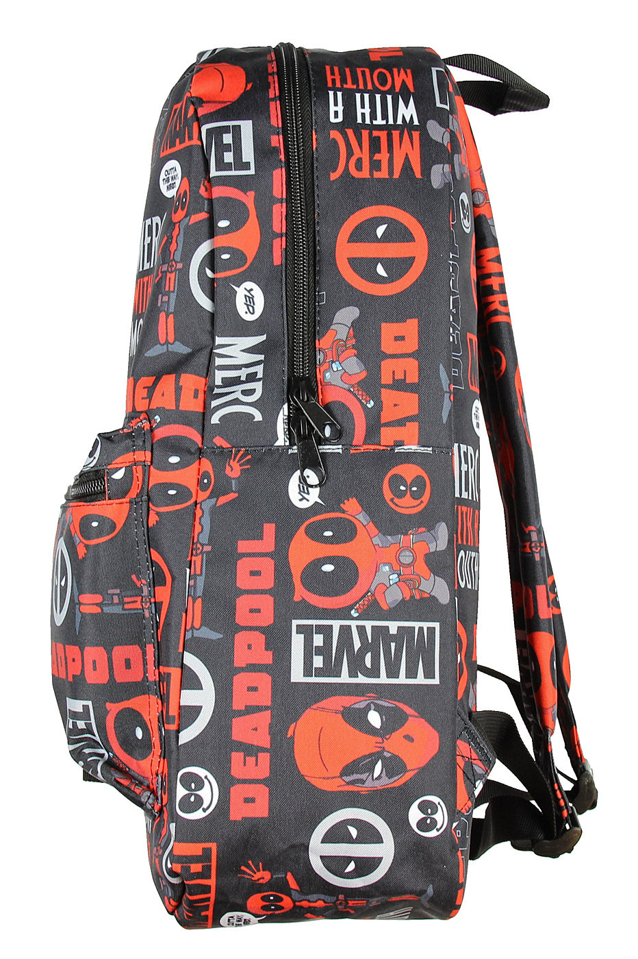 Marvel Deadpool Merc With A Mouth Verbiage All Over Print Laptop Backpack 17"