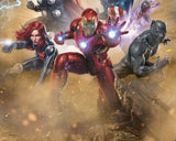 Marvel Avengers Defenders of Earth Blanket 46" X 60" Flannel Fleece Throw