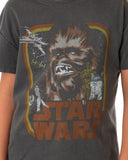 Star Wars Girls' Vintage Chewbacca Retro Characters Design Graphic T-Shirt