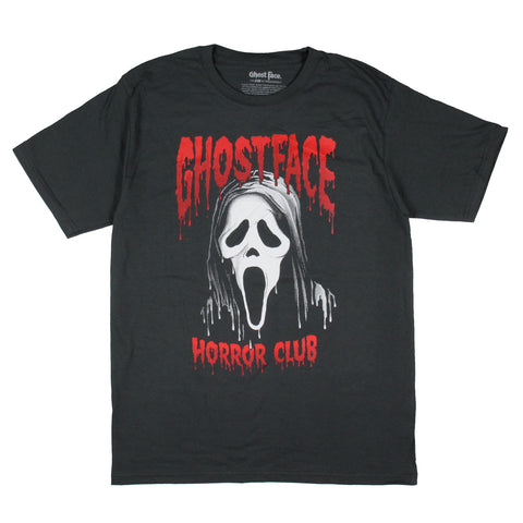 Scream Mens' Ghost Face Horror Club Graphic Print Horror Film T-Shirt Adult