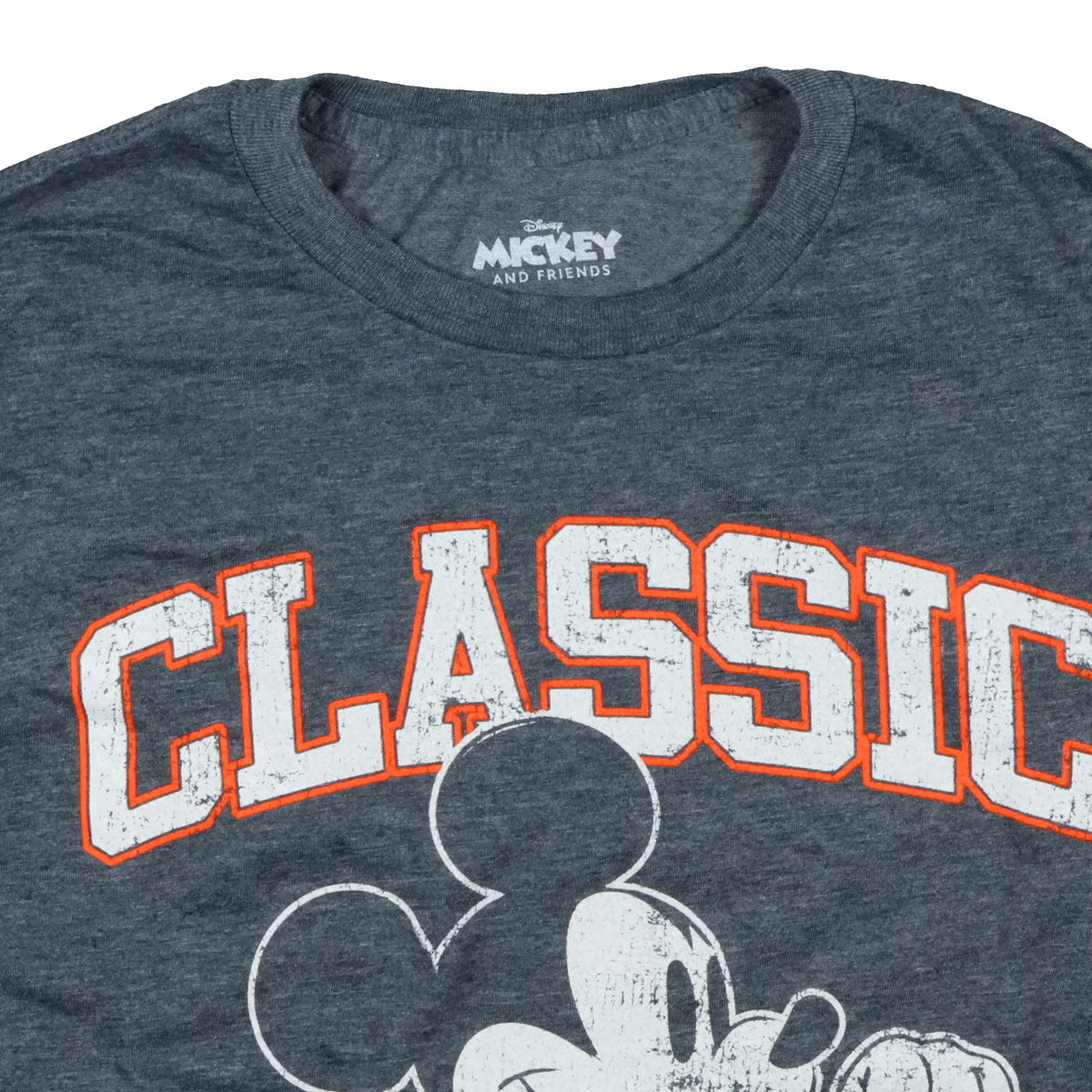 Disney T-Shirt Men's Classic Mickey Mouse Distressed Adult Shirt