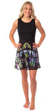 Disney Womens' Maleficent Sleeping Beauty Stained Glass Chiffon Tank Dress