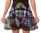 Disney Womens' Maleficent Sleeping Beauty Stained Glass Chiffon Tank Dress