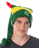 Elf The Movie Adult Buddy The Elf Character Costume Long Pom Beanie