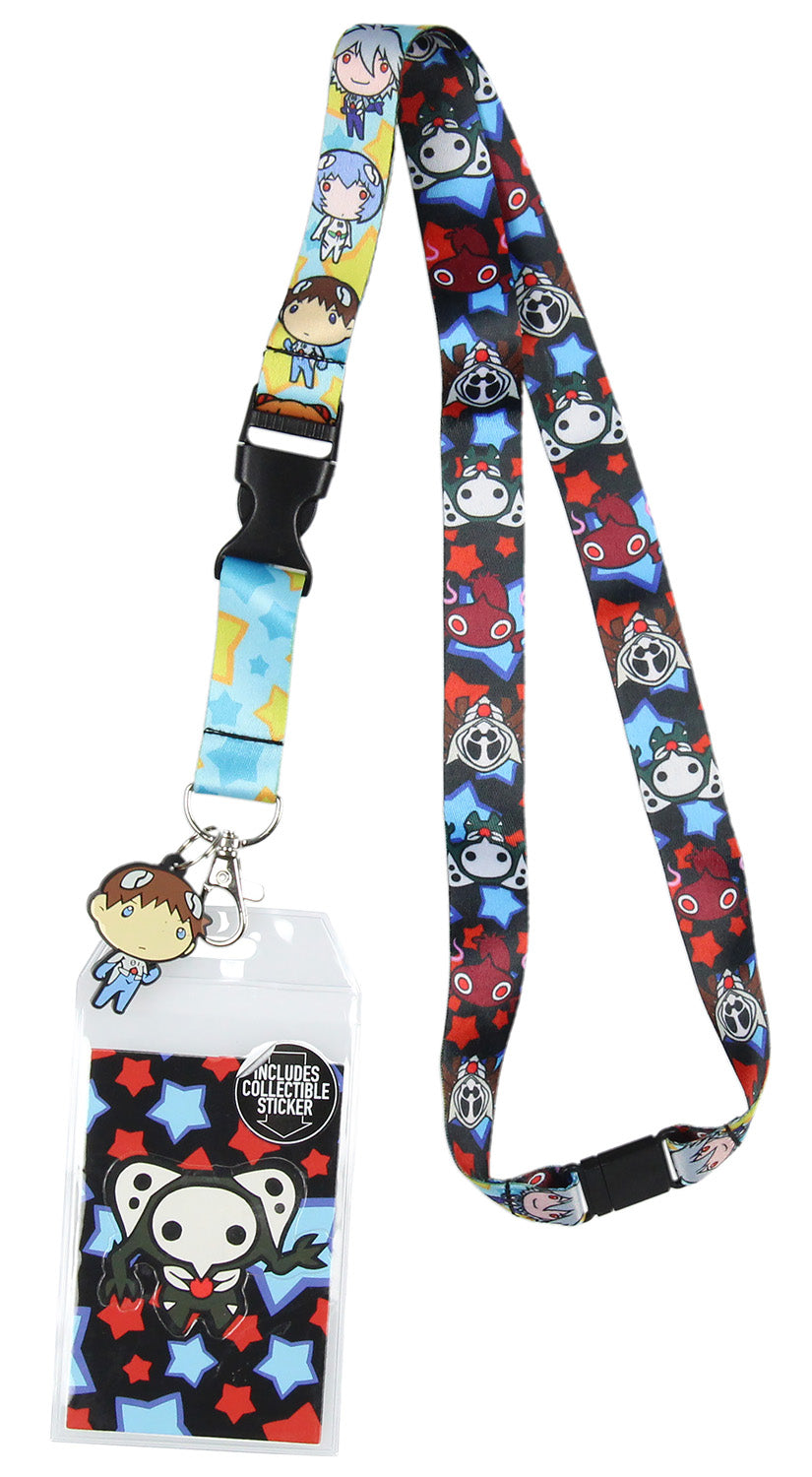 Neon Genesis Evangelion Anime ID Badge Holder Lanyard w/ Pendant