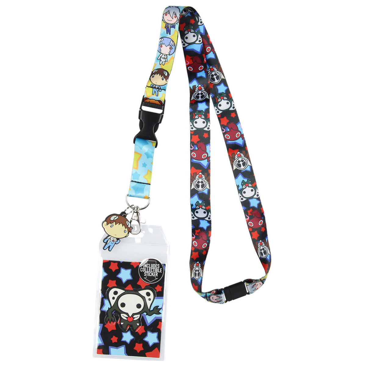 Neon Genesis Evangelion Anime ID Badge Holder Lanyard w/ Pendant