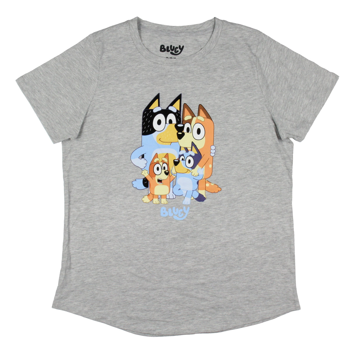 Bluey Women's Family Photo Character Design Short Sleeve T-Shirt