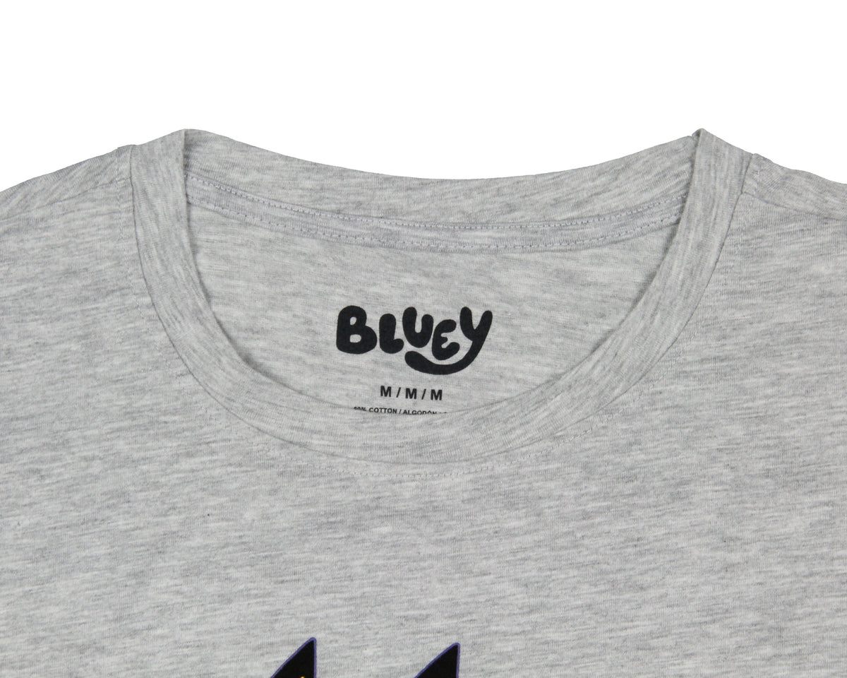 Bluey Women's Family Photo Character Design Short Sleeve T-Shirt