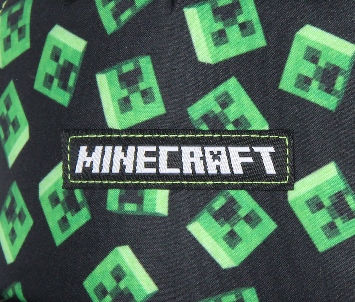 Minecraft Floating Creeper Head Design Flat Bill Youth Snapback OSFM Hat