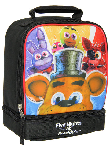 Five Nights at Freddy's Dual Compartment Soft Insulated Lunch Box Tote