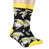 Friends Men's Turkey With Glasses All Over Print Design Crew Socks 1 Pair