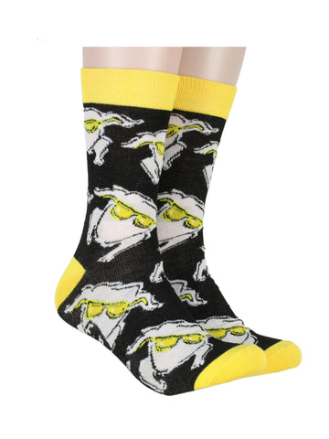 Friends Men's Turkey With Glasses All Over Print Design Crew Socks 1 Pair