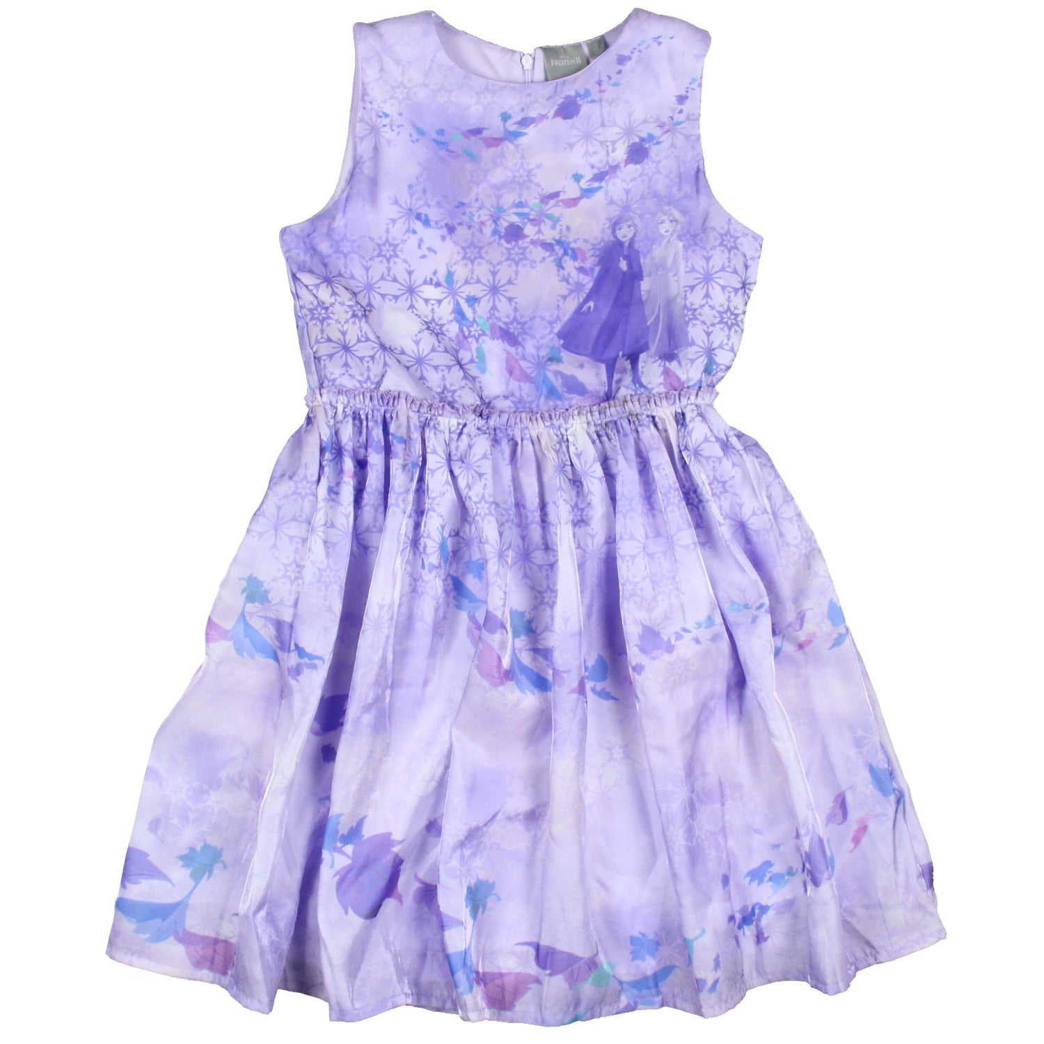 Disney Frozen 2 Girls Elsa and Anna Lavender Kids Sleeveless Dress