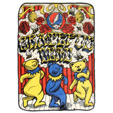 Grateful Dead Dancing Bear Show Super Soft And Cuddly Fleece Plush Throw Blanket