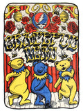 Grateful Dead Dancing Bear Show Super Soft And Cuddly Fleece Plush Throw Blanket