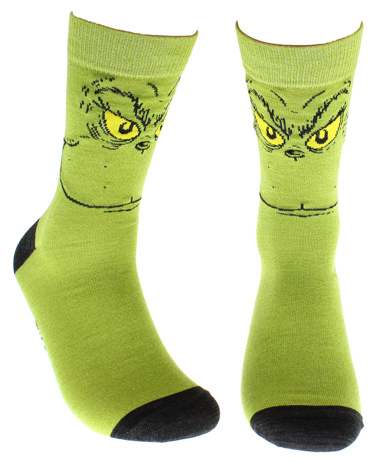Dr. Seuss GRINCH Grinchmas Adult Holiday Crew Socks 2 Pair
