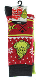 Dr Seuss GRINCH Grinchmas Adult Holiday Crew Socks 2 Pair