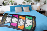 The Golden Girls The Original Girls Character Plush Fleece Throw Blanket
