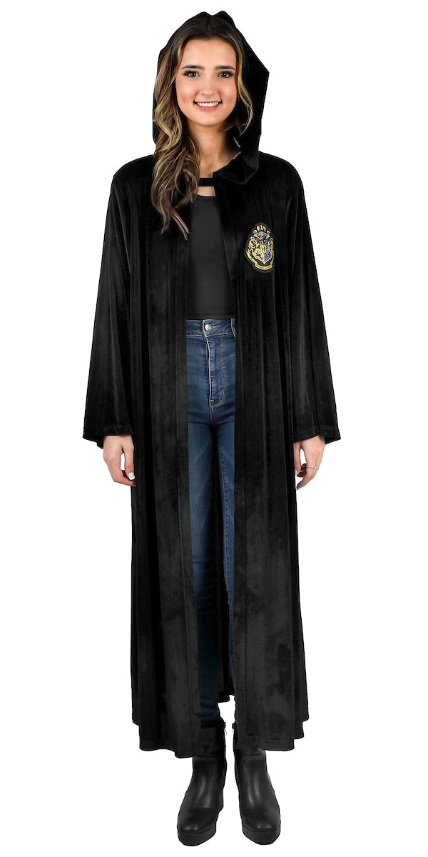 Harry Potter Costume Robe Cloak Adult, OSFM - Hogwarts Houses Crest