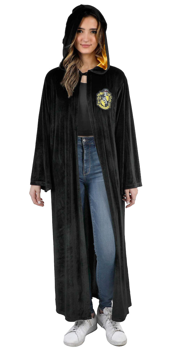 Harry Potter Costume Robe Cloak Adult, OSFM - Hogwarts Houses Crest