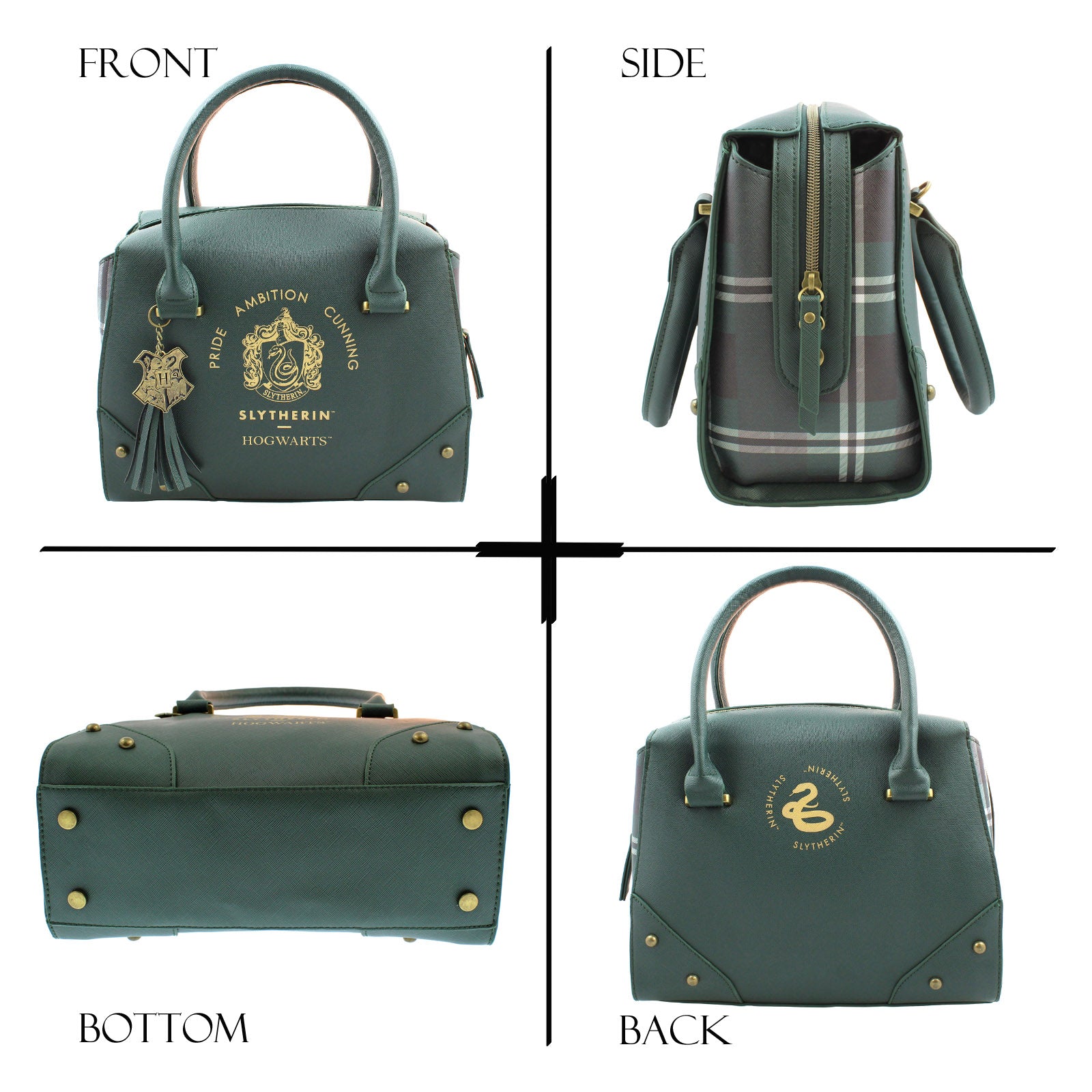 Harry Potter Purse Designer Handbag Hogwarts Houses Womens Top Handle Shoulder
