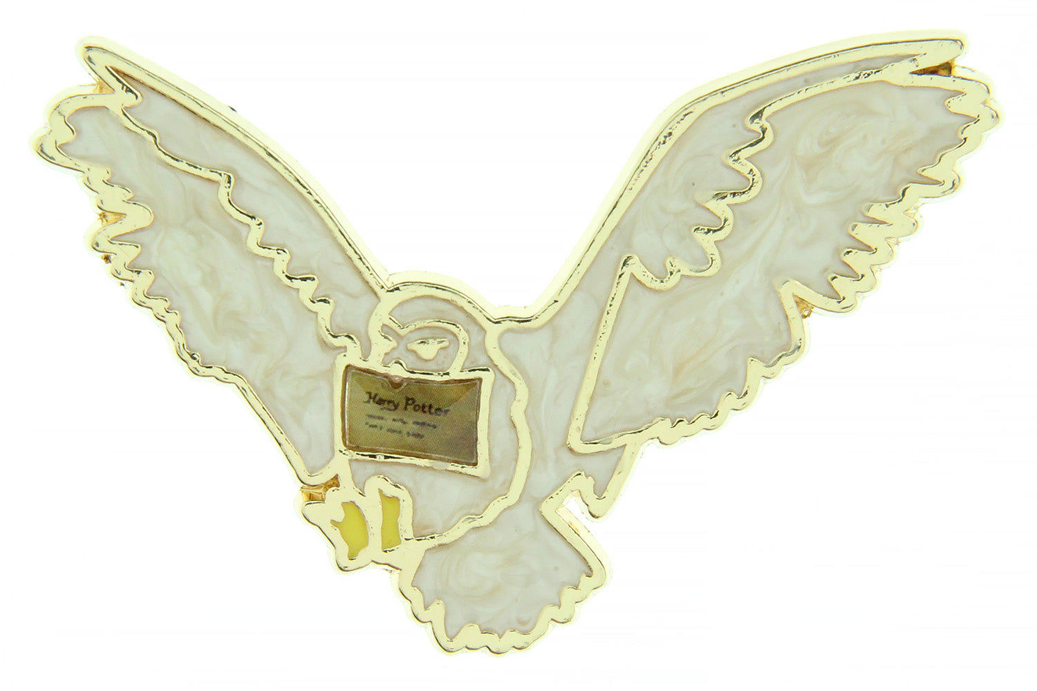 Harry Potter Hedwig Owl With Hogwarts Acceptance Letter Broche Brooch Enamel Pin - Seven Times Six
