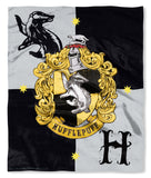 Harry Potter House Crests Silk Touch Throw 50" x 60"- Choose From All 4 Houses