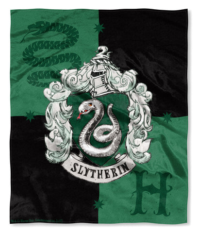 Harry Potter House Crests Silk Touch Throw 50" x 60"- Choose From All 4 Houses
