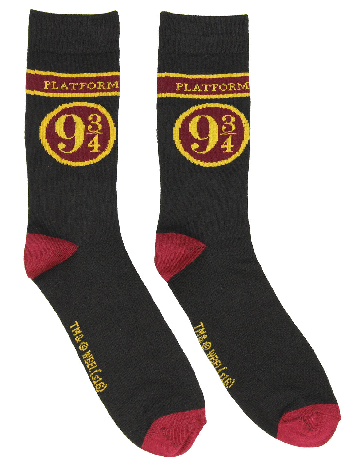 Harry Potter Platform 9 3/4 Hogwarts Express Adult Crew Socks