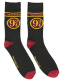 Harry Potter Platform 9 3/4 Hogwarts Express Adult Crew Socks