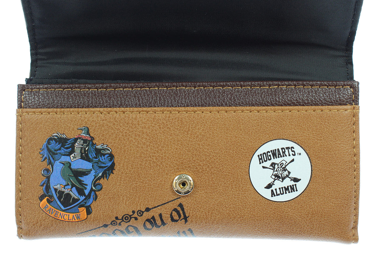 Harry Potter Hogwarts School Trunk Inspired Snap Closure Trifold Wallet
