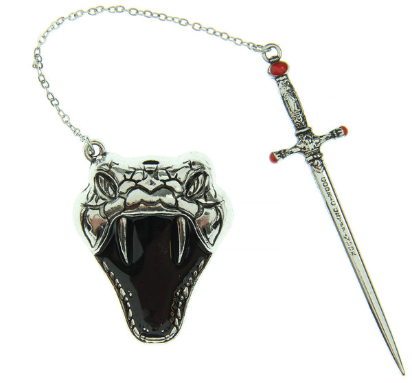 Harry Potter Godric Gryffindor Sword And Nagini Snake Broche