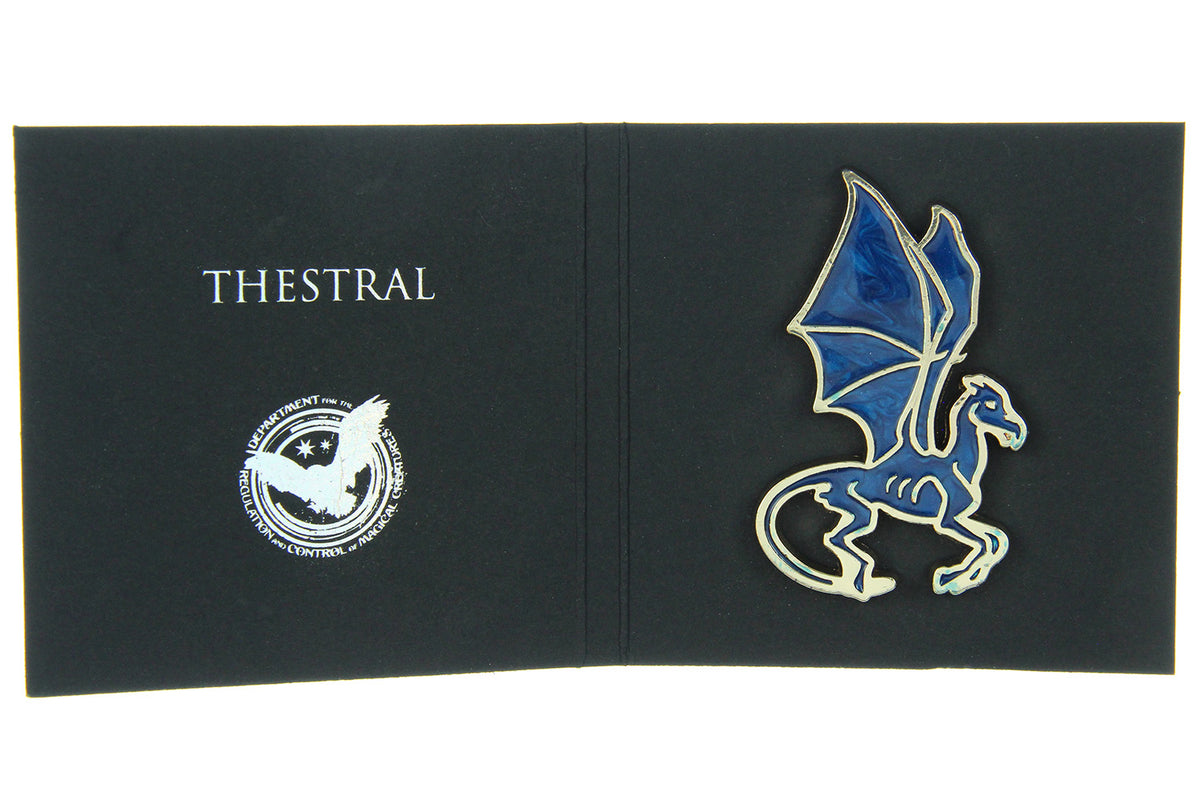 Harry Potter Wizarding World Thestral Broche Brooch Golden Enamel Pin