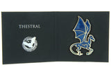 Harry Potter Wizarding World Thestral Broche Brooch Golden Enamel Pin