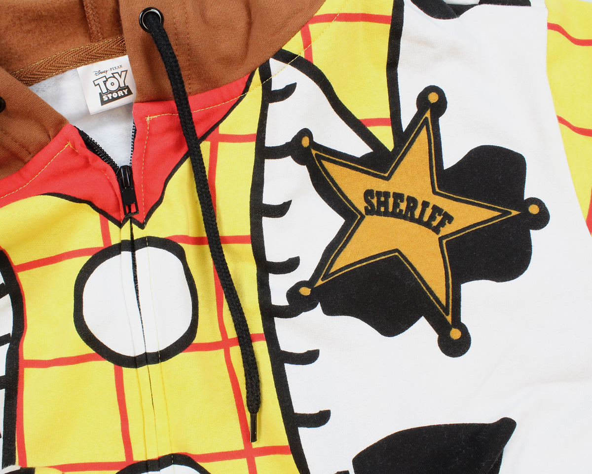 Disney Pixar Toy Story Men's I Am Woody The Cowboy Costume Adult Zip Hoodie
