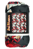 Inuyasha Anime Allover Chibi Character Soft Plush Fleece Throw Blanket 45" x 60"