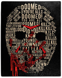 Friday The 13th Jason Vorhees Big Talker Micro Raschel Throw Blanket 46"x60"