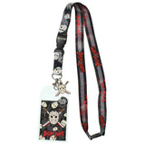 Friday The 13th Jason Lives ID Lanyard Badge Holder With 1.5" Rubber Pendant