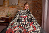 Friday The 13th Jason Vorhees Big Talker Micro Raschel Throw Blanket 46"x60"