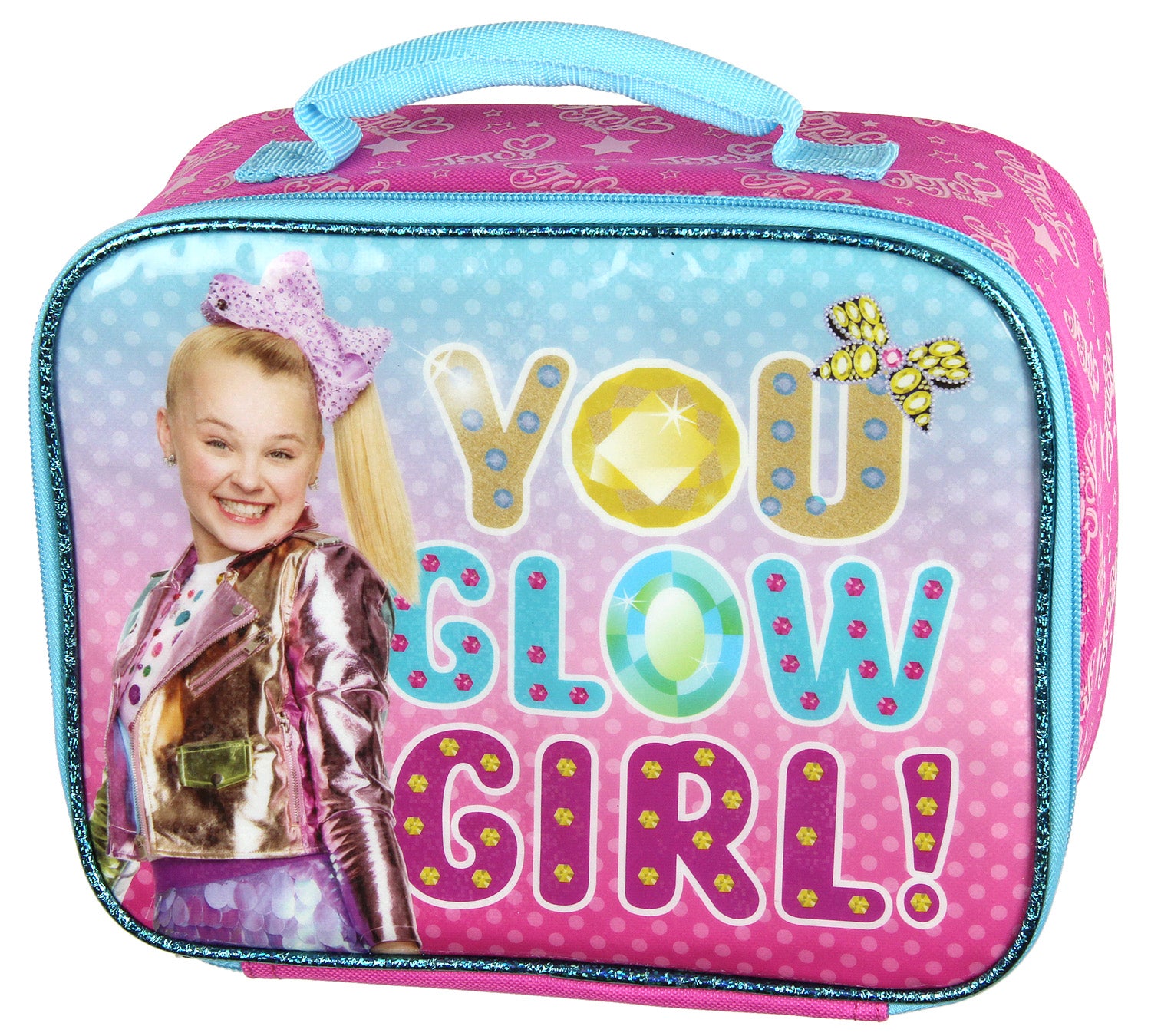 Jojo Siwa You Glow Girl Soft Kit Insulated Lunch Box Cooler 10" - Seven Times Six