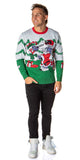 Tom And Jerry Men's Surprise Christmas Present Ugly Sweater Knit Pullover