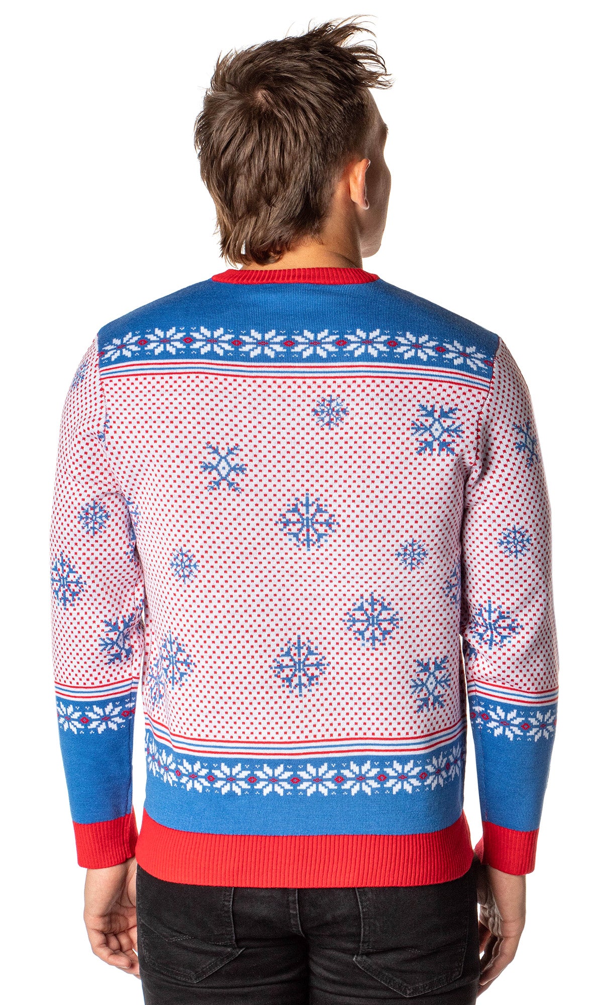 Ted Lasso Men's Believe Fair Isle Ugly Sweater for Christmas Knit Pullover