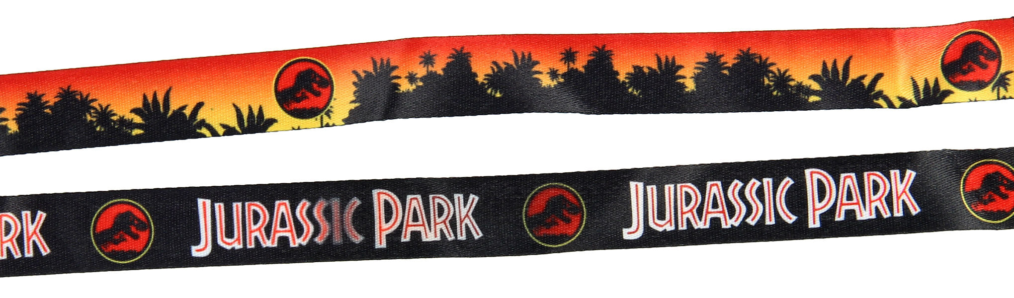 Jurassic Park Logo Lanyard Keychain ID Holder Logo Charm and Sticker