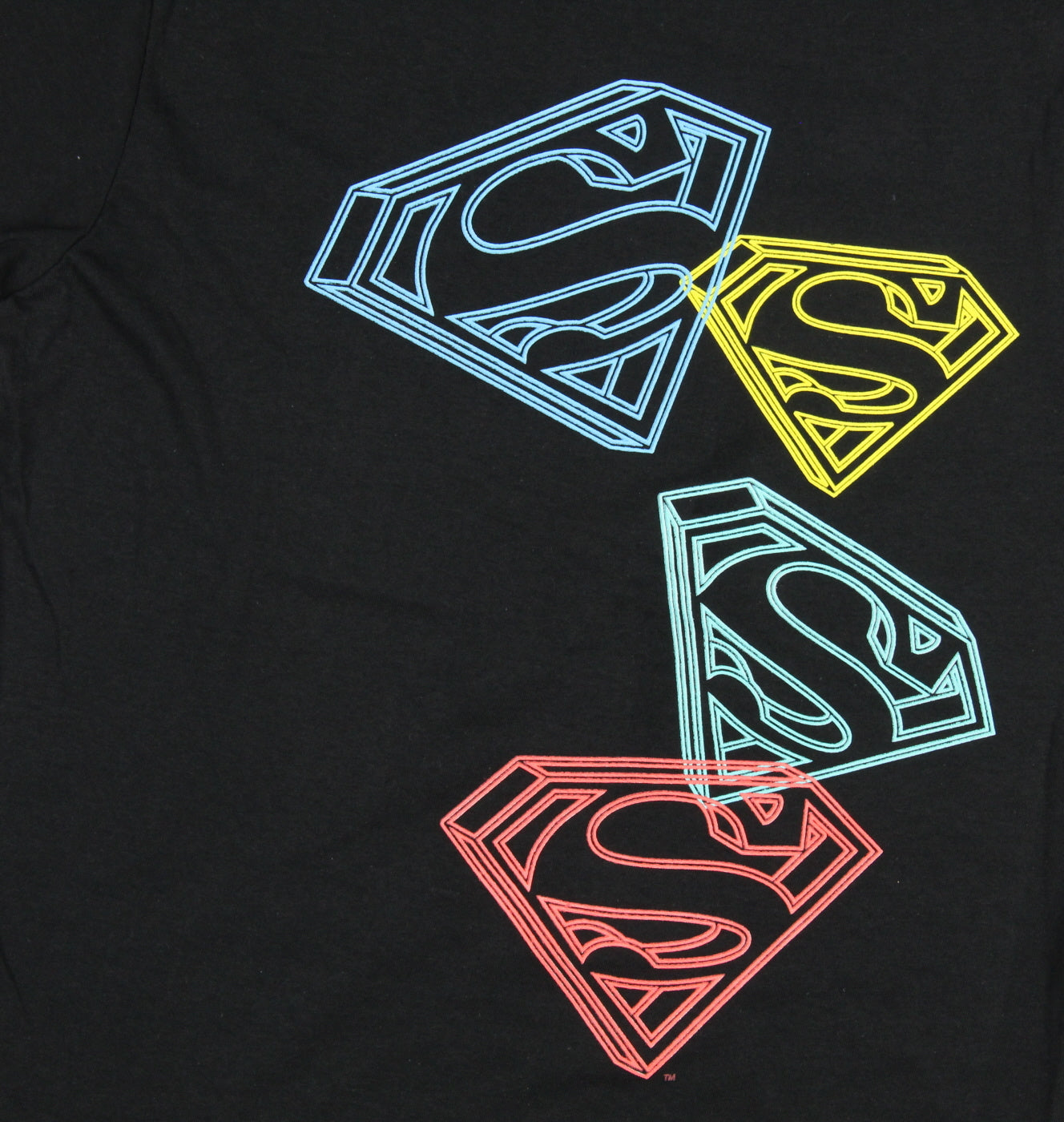 Superman Boys' Magnificent Shield Logo on Repeat Youth Graphic Print T-Shirt